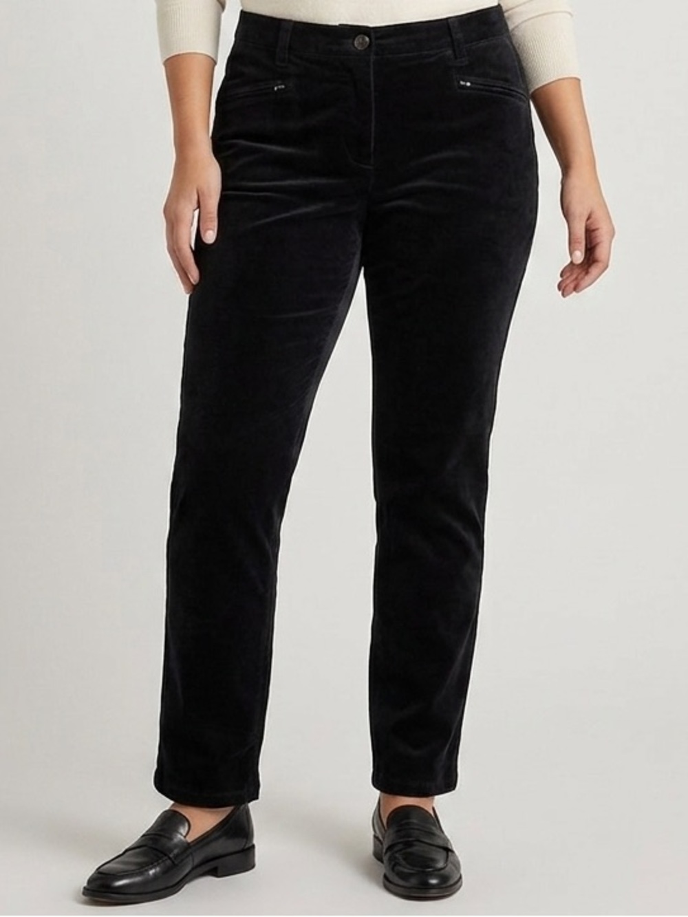 Canada Collection Black Pants with front Zipper Detail Size 12